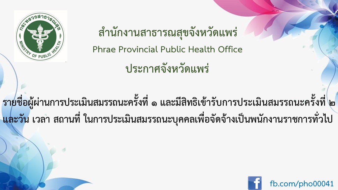 ประกาศจังหวัดแพร่
